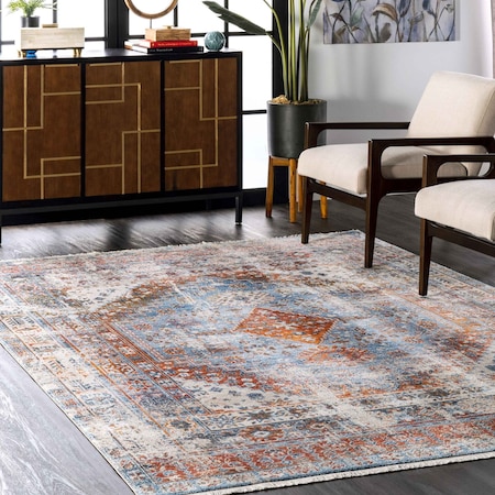 Nuloom Farley Medallion Fringe Area Rug 5ft KHMC07A-S505